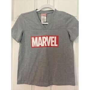 Marvel Ladies T-shirt Size S Gray Marvel Comics Legends Superheroes Marvel Logo